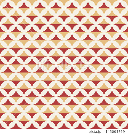 abstract overlapping circles seamless pattern red and gold retro vector background flat design abstract overlapping circles seamless pattern red and gold retro vector background flat design 143005769
