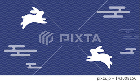 Mid-Autumn Festival: Illustration of a rabbit enjoying the moon - Fifteenth Night Mid-Autumn Festival: Illustration of a rabbit enjoying the moon - Fifteenth Night 143008150