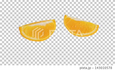 Orange cut surface, transparent background, macro Orange cut surface, transparent background, macro 143010578