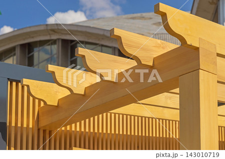 Curved Rafer Tails Pergola 143010719
