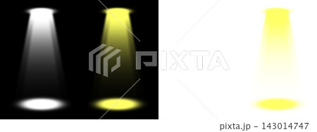 スポットライトのエフェクト素材。背景透過PNG スポットライトのエフェクト素材。背景透過PNG 143014747