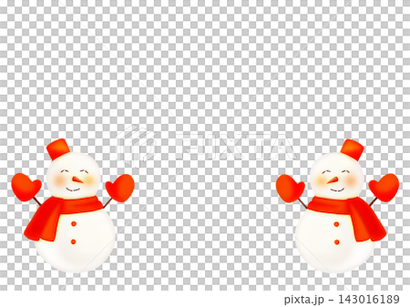 A hand-drawn watercolor-style red snowman frame (with a blue gradient background and copy space). A hand-drawn watercolor-style red snowman frame (with a blue gradient background and copy space). 143016189