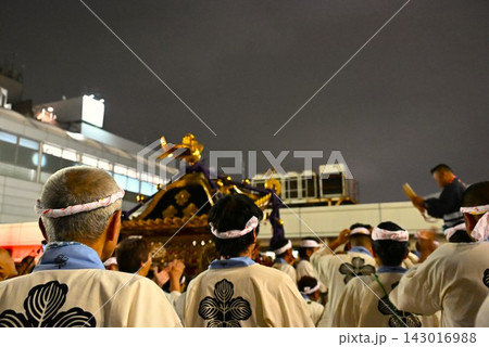諏方神社例大祭の本社神輿渡御　東京 143016988