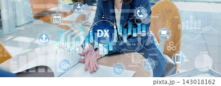 DXによる売上データ分析とマーケティング戦略 商談やプレゼンテーションのイメージ DXによる売上データ分析とマーケティング戦略 商談やプレゼンテーションのイメージ 143018162