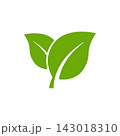 Green leaf vector icon symbol isolated on a white background, representing eco friendly nature, organic botanical foliage, and environmental","Simple green leaf vector icon graphic illustration 143018310