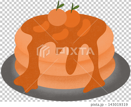 orange pancakes illustration orange pancakes illustration 143019319