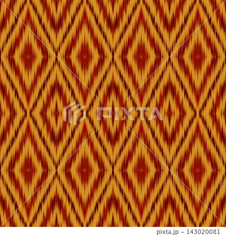 Hand-drawn Seamless Brown Orange Diamond Ikat Motif Background for Fabric Printing Home Decor Hand-drawn Seamless Brown Orange Diamond Ikat Motif Background for Fabric Printing Home Decor 143020081