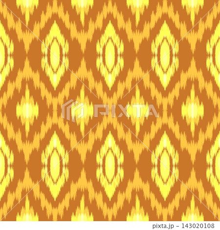 Hand-drawn Seamless Golden Yellow Diamond Ikat Pattern Background for Fabric Printing Home Decor Hand-drawn Seamless Golden Yellow Diamond Ikat Pattern Background for Fabric Printing Home Decor 143020108