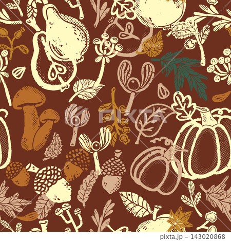 seamless pattern with pumpkins, pumpkins, pumpkins, pumpkins, autumn theme seamless pattern with pumpkins, pumpkins, pumpkins, pumpkins, autumn theme 143020868