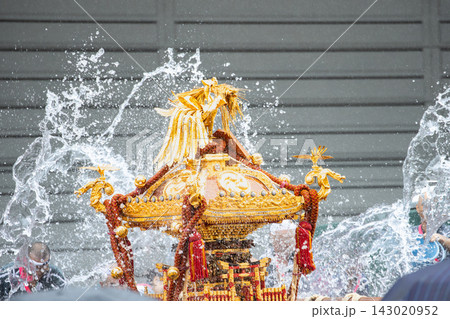 富岡八幡宮例大祭水掛け祭りの神輿 143020952