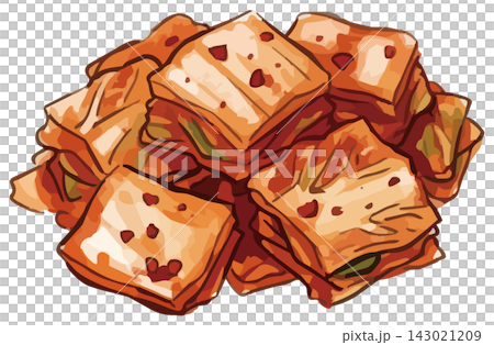A mouthwatering illustration of kimchi A mouthwatering illustration of kimchi 143021209