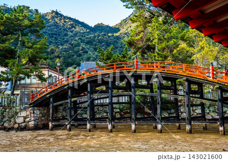 国宝・世界遺産 嚴島神社の朝風景【広島県廿日市市】 国宝・世界遺産 嚴島神社の朝風景【広島県廿日市市】 143021600