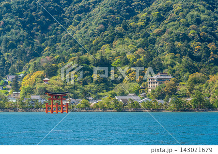 国宝・世界遺産 嚴島神社の朝風景【広島県廿日市市】 143021679