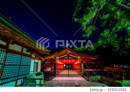 国宝・世界遺産 嚴島神社の夜明け【広島県廿日市市】 国宝・世界遺産 嚴島神社の夜明け【広島県廿日市市】 143021882