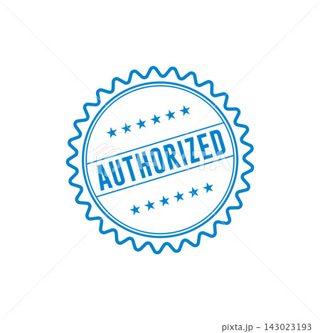Authorized Stamp Graphic design vector element simple and modern 143023193