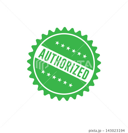 Authorized Stamp Graphic design vector element simple and modern Authorized Stamp Graphic design vector element simple and modern 143023194