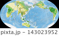 世界植生地図 イコールアース図法 143023952