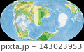 世界植生地図 イコールアース図法 143023953