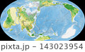 世界植生地図 イコールアース図法 143023954