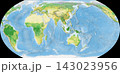 世界植生地図 イコールアース図法 143023956