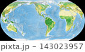 世界植生地図 イコールアース図法 143023957