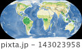 世界植生地図 イコールアース図法 143023958