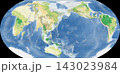世界植生地図 イコールアース図法 143023984