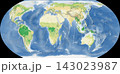 世界植生地図 イコールアース図法 143023987