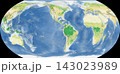 世界植生地図 イコールアース図法 143023989