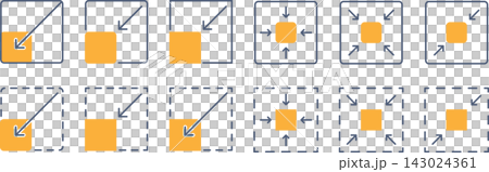 Set of square, scaled-down icon materials Set of square, scaled-down icon materials 143024361