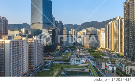 Hong Kong Sept 19 2026 Open public park space surrounding Kai Tak station 143024434