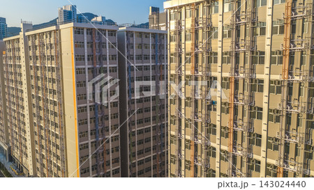 Hong Kong Sept 19 2026 Modern modular public housing development in Kai Tak Hong Kong Sept 19 2026 Modern modular public housing development in Kai Tak 143024440