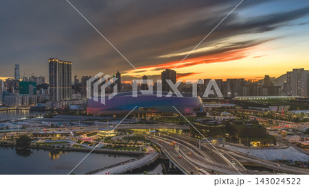Hong Kong, July 10 2026 Kai Tak Sports Park At Twilight 143024522