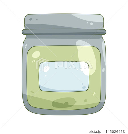 Illustration of matcha jar Illustration of matcha jar 143026438