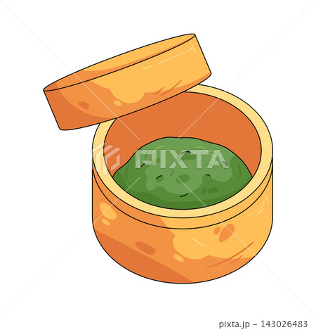Illustration of tea canister 143026483