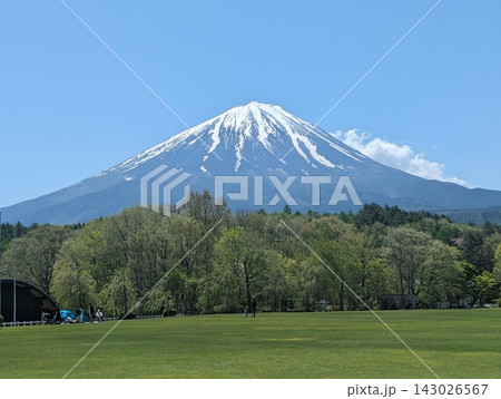 四季折々の富士山遠景 143026567