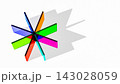 Multicolored glass plates 143028059