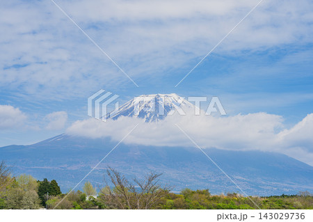 富士宮市から見る富士山の風景(静岡県) 富士宮市から見る富士山の風景(静岡県) 143029736