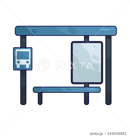 Illustration of Bus Stop  143030881