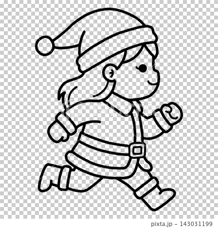 Running Santa woman M Running Santa woman M 143031199