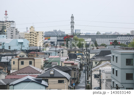 April 27 2026 Morioka urban residential rooftops with powerlines and distant skyline April 27 2026 Morioka urban residential rooftops with powerlines and distant skyline 143033140