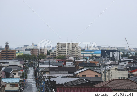 April 27 2026 Morioka urban residential rooftops with powerlines and distant skyline April 27 2026 Morioka urban residential rooftops with powerlines and distant skyline 143033141