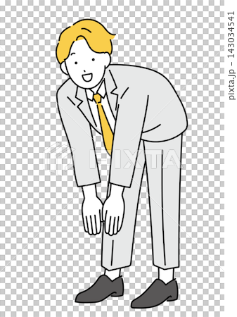 一幅插圖,描繪了一位身穿西裝的年輕男子在進行無線電體操表演。 一幅插圖,描繪了一位身穿西裝的年輕男子在進行無線電體操表演。 143034541