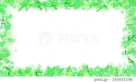 Glitter Triangle Frame Effect Green Glitter Triangle Frame Effect Green 143035296