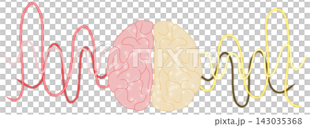 brain waves illustration brain waves illustration 143035368