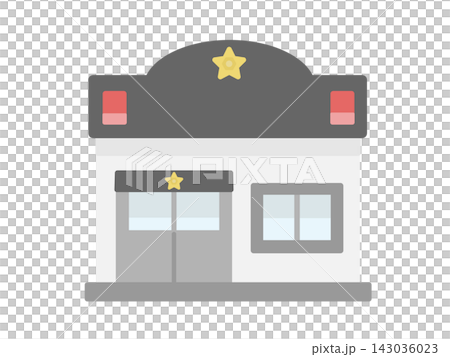 Police box building illustration Police box building illustration 143036023