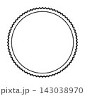 Beaded Circle Border Ornamental Decorative Vector Illustration 143038970