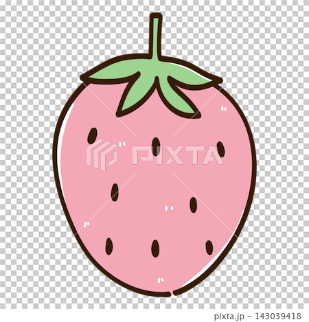 Pink Strawberry Illustration Pink Strawberry Illustration 143039418