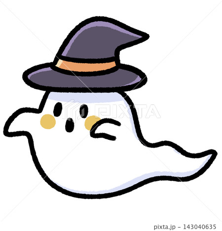 かわいいハロウィンのおばけのイラスト かわいいハロウィンのおばけのイラスト 143040635