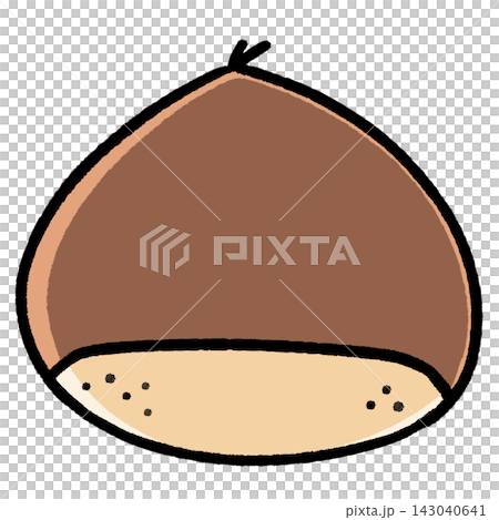 Simple chestnut illustration 143040641
